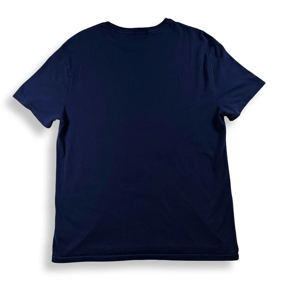 Polo Ralph Lauren Mens Polo Bear Nautical Raincoat T-Shirt Navy Blue Medium